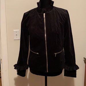 The limited! Suede black jacket! Never worn!